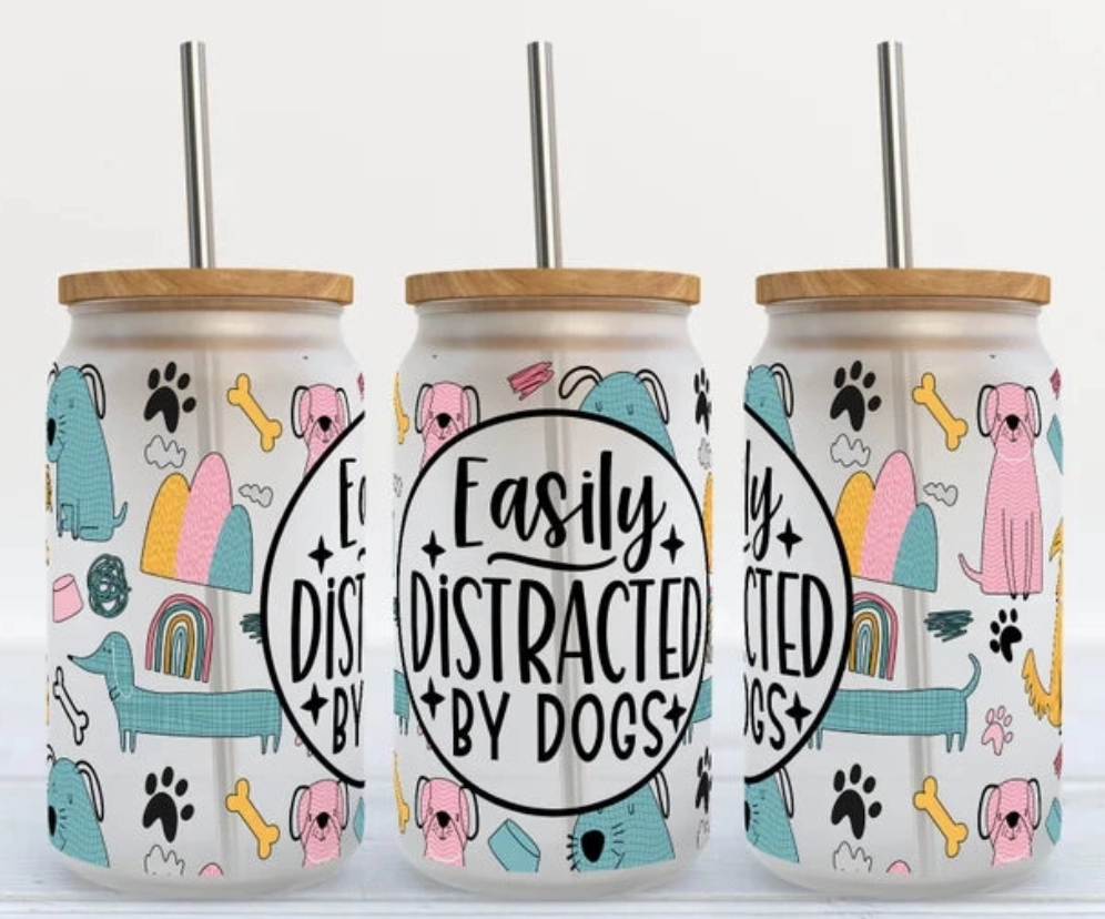 About this product

This adorable 16oz Libby Glass Tumbler is perfect for your iced coffee, water, or your favorite cold beverage. All Glass Tumblers are handmade with sublimation Images that won't peel. 

Cup Care:
-Includes glass cup, bamboo lid, and plastic straw
-Gently Hand wash in warm water, Do not scrub.
- DO NOT soak
-Not dishwasher or microwave safe.

All pieces are done by hand and all are subject to slight imperfections. 